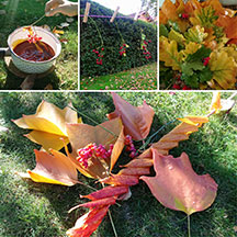 Blätter & Beeren in Wachs